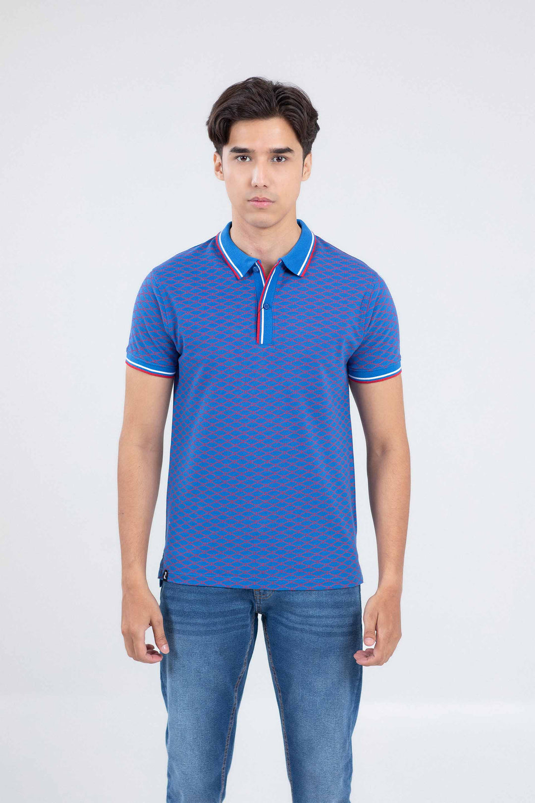 Printed Tipping Polo