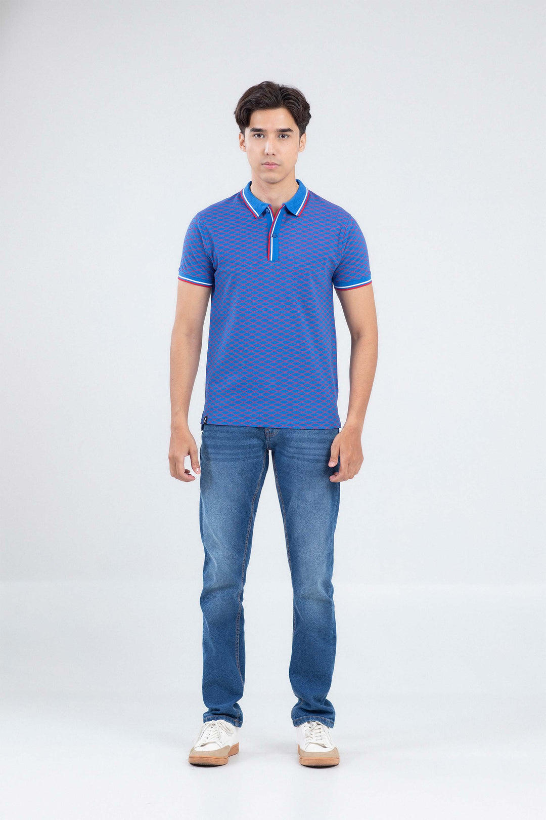 Printed Tipping Polo