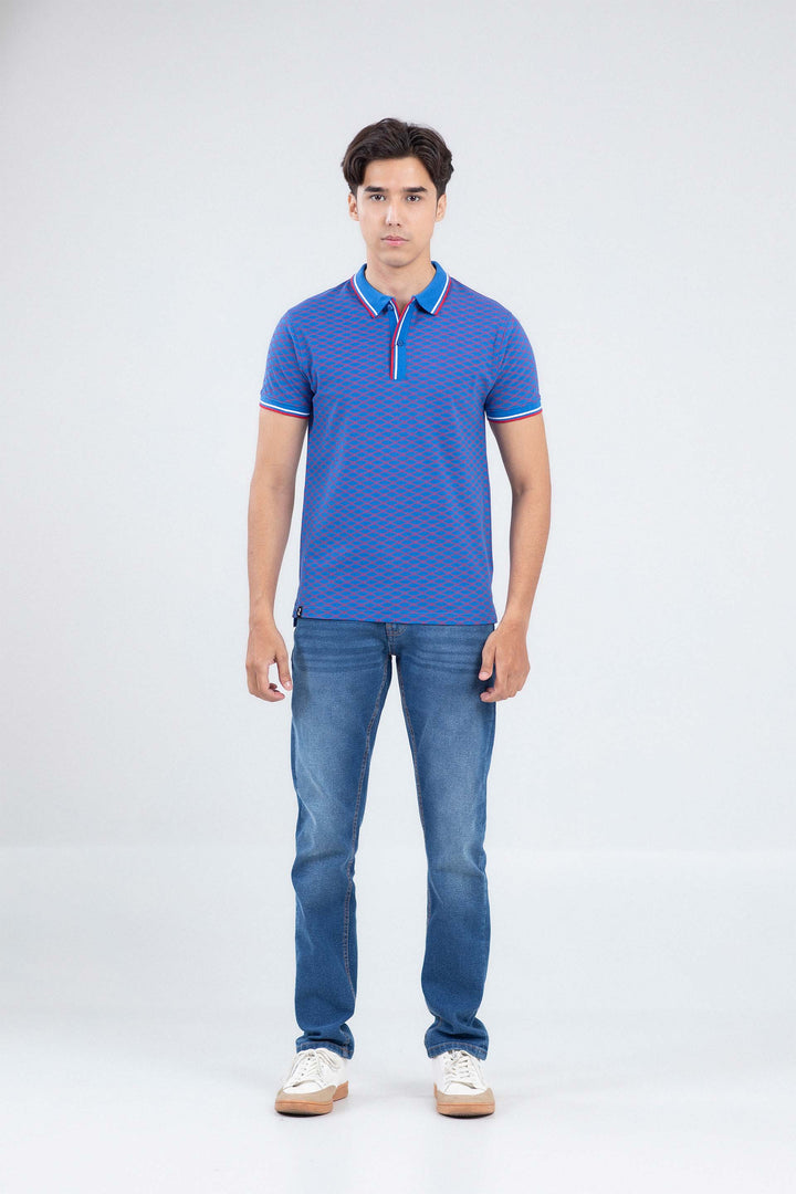 Printed Tipping Polo