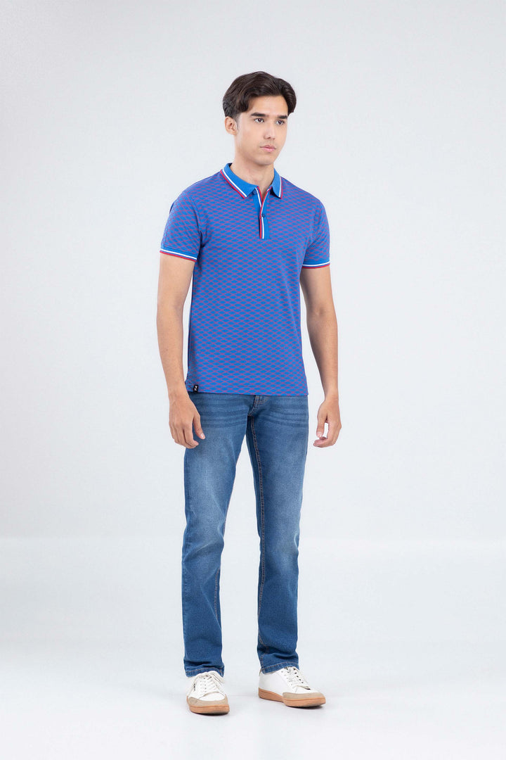 Printed Tipping Polo