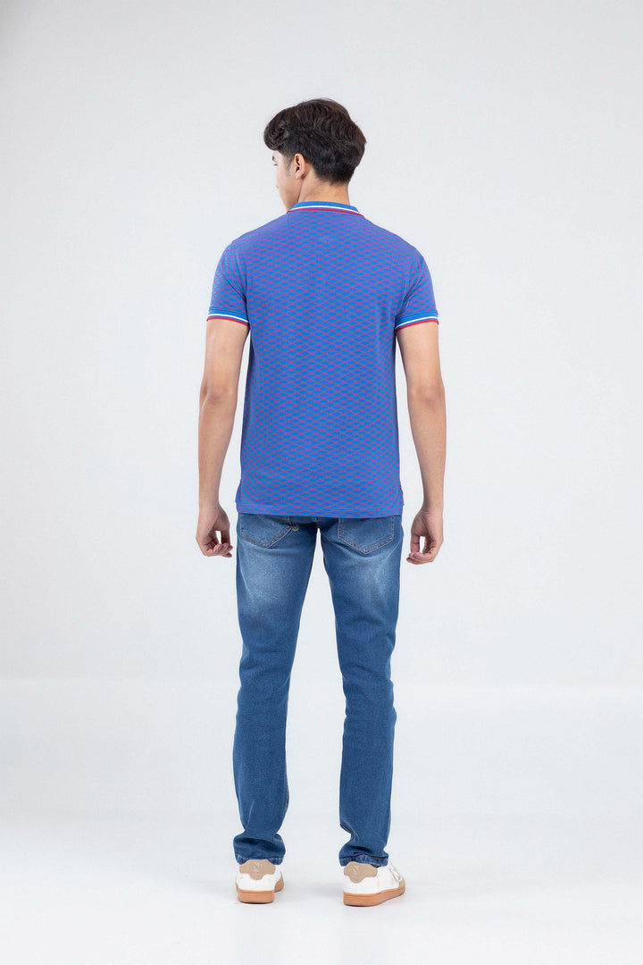 Printed Tipping Polo