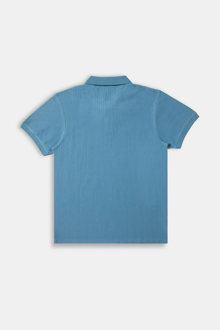 Textured Printed Polo