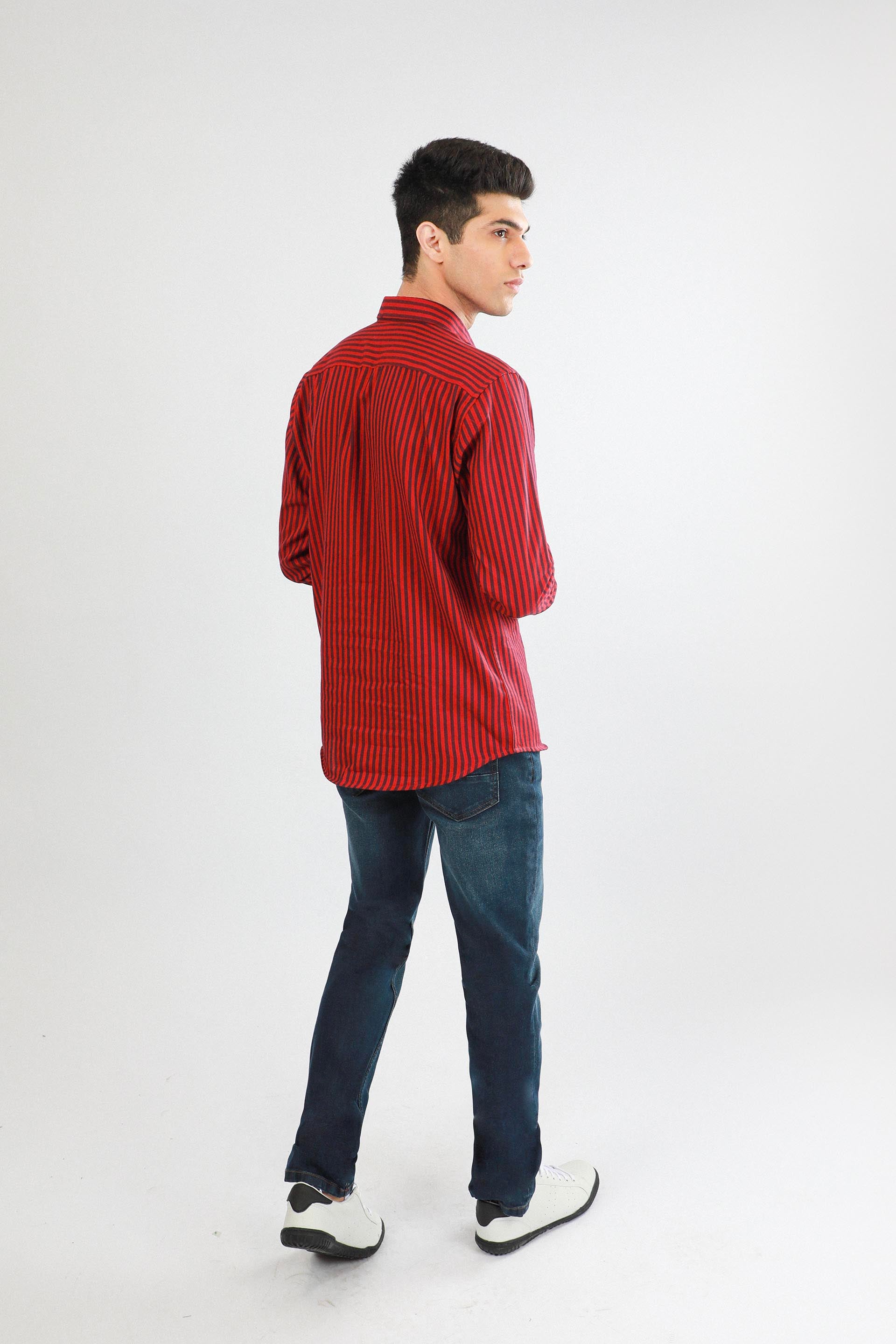 Stripe Shirt Red/Blue