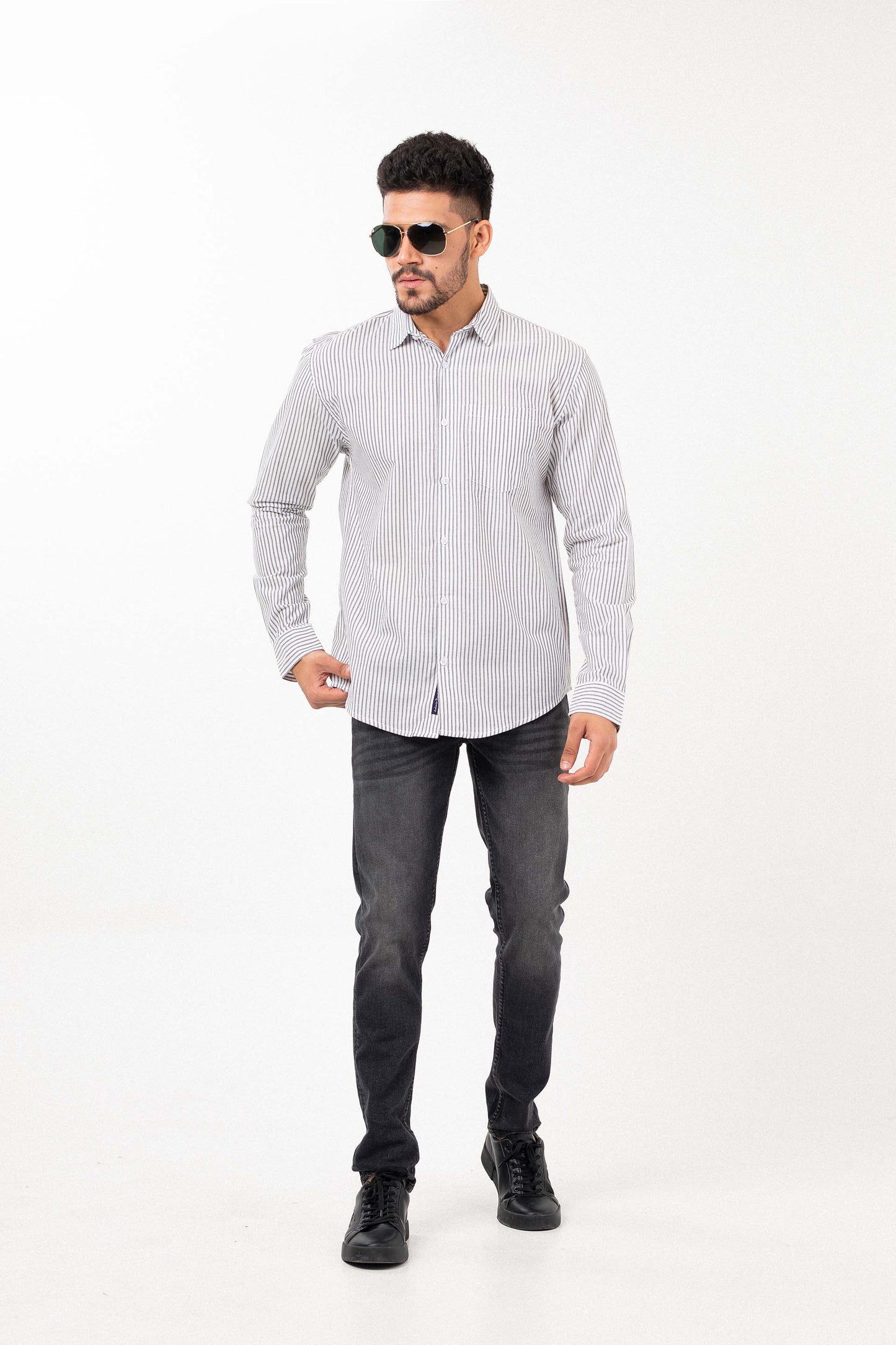 Comfort Shirt Grey/White