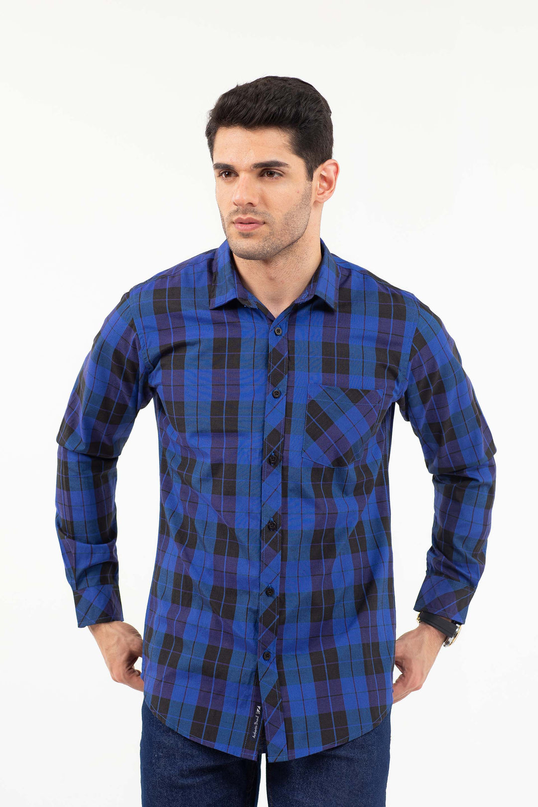 Check Shirt Navy/Pink