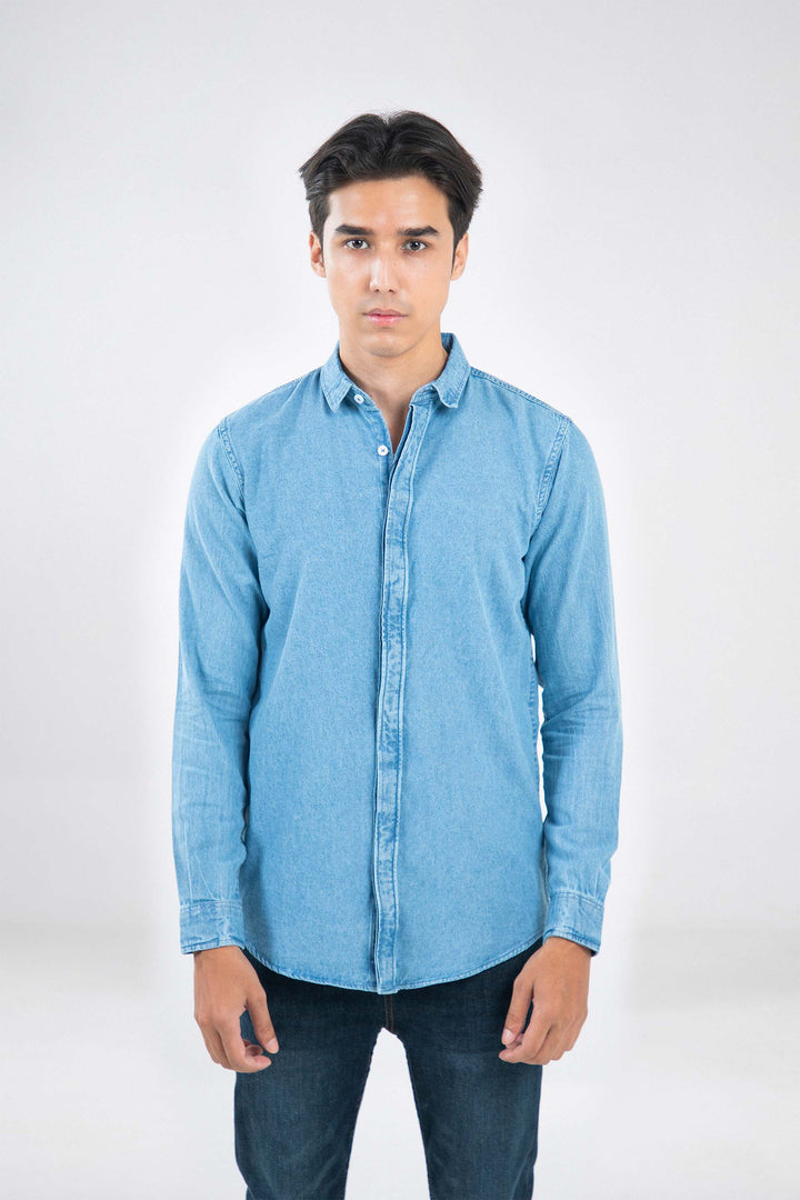 Denim Slim Shirt