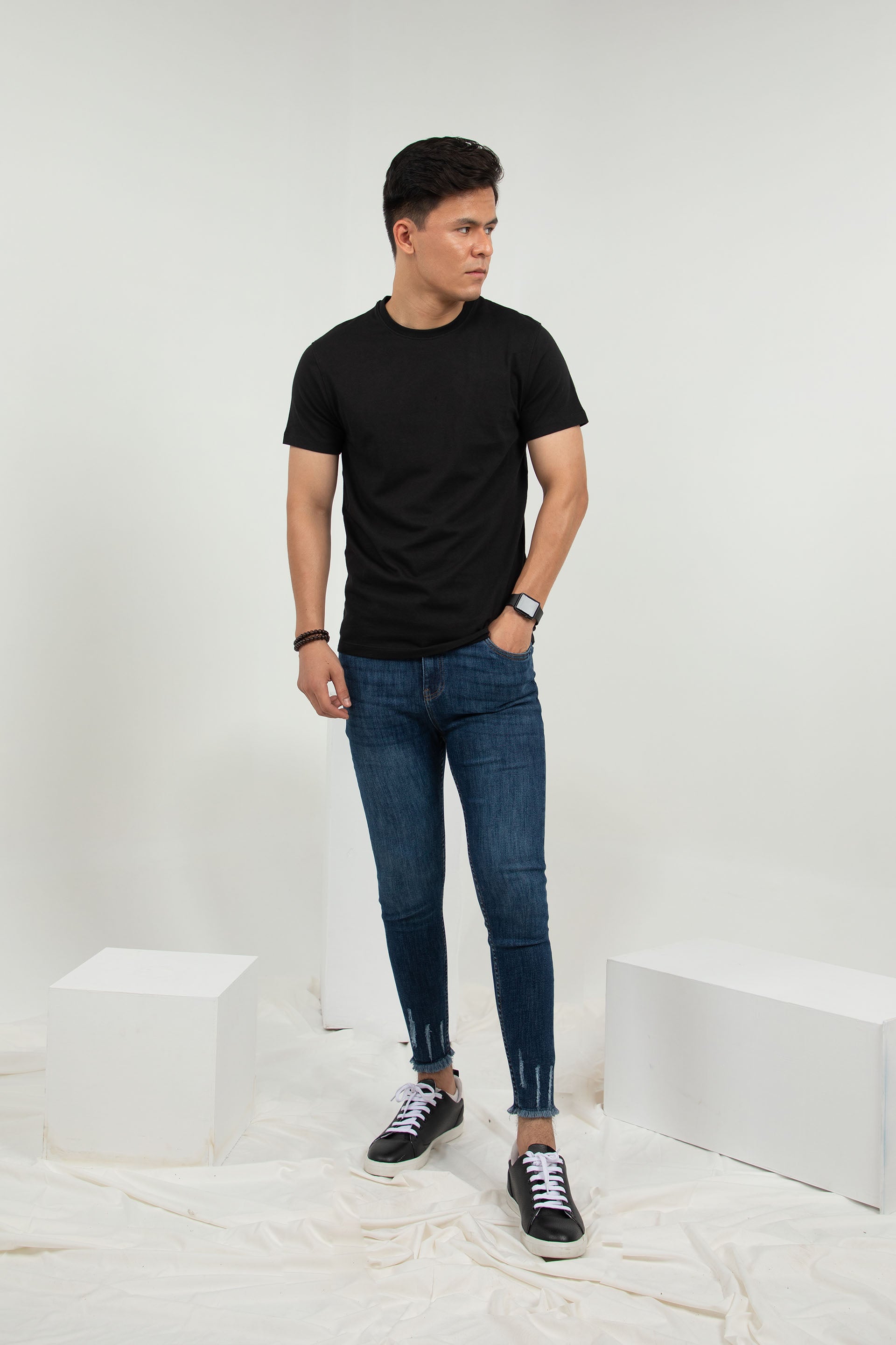 Crew Neck Tee Black