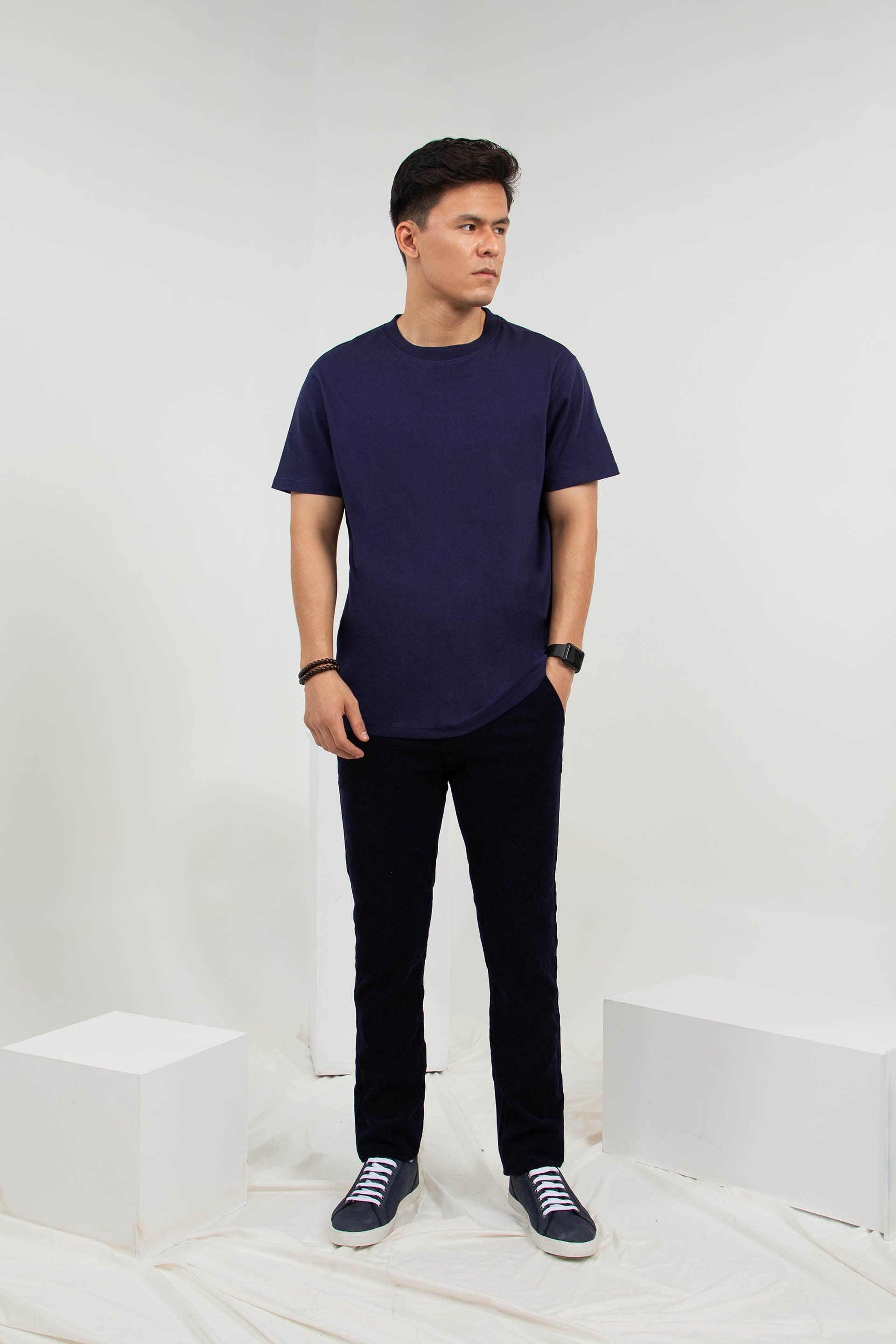 Crew Neck Tee Navy