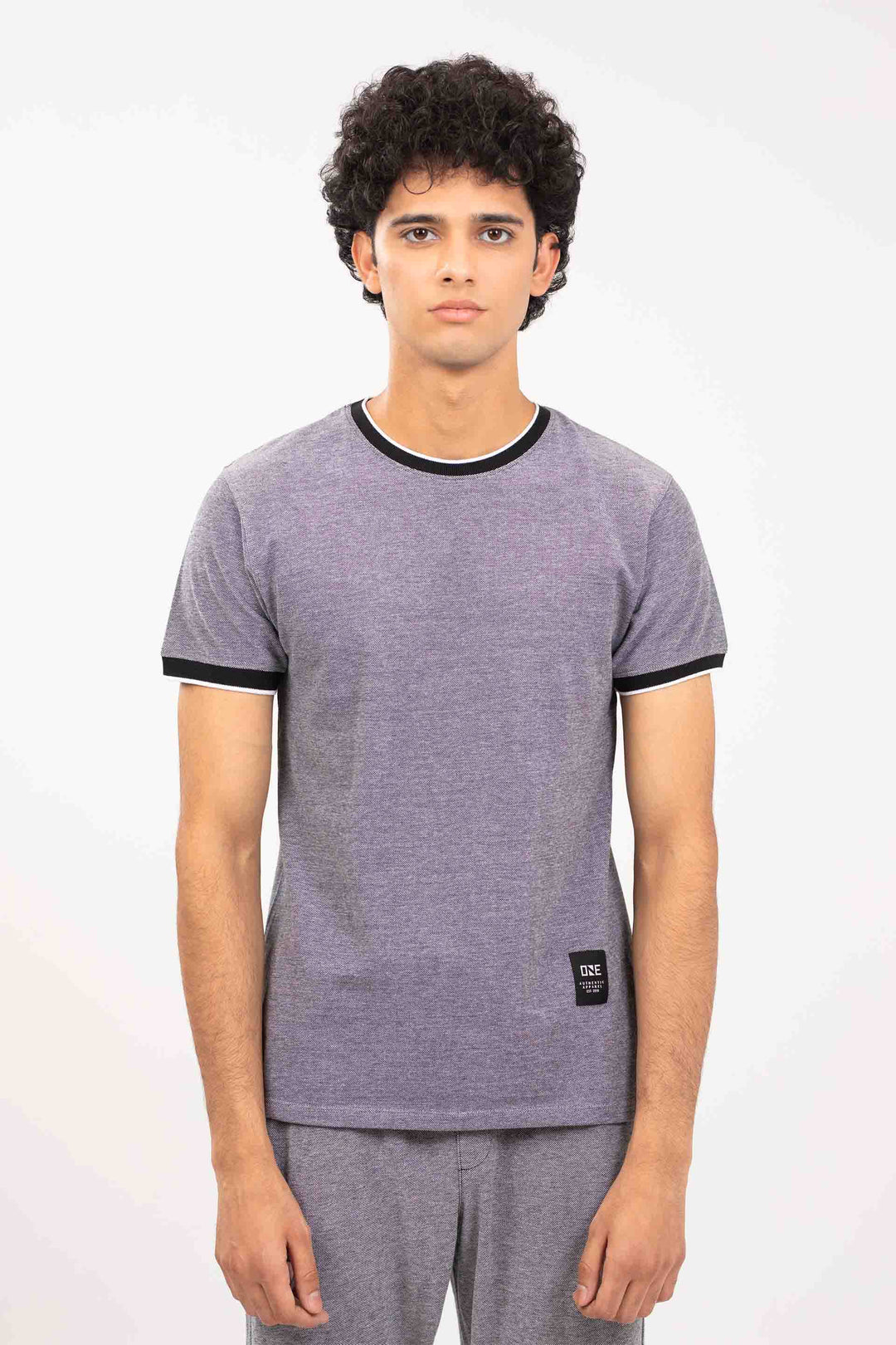Textured Ringer Tee