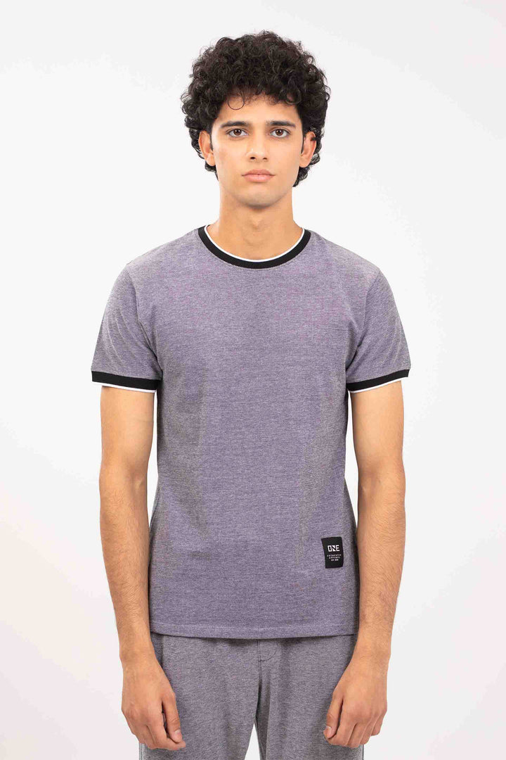 Textured Ringer Tee