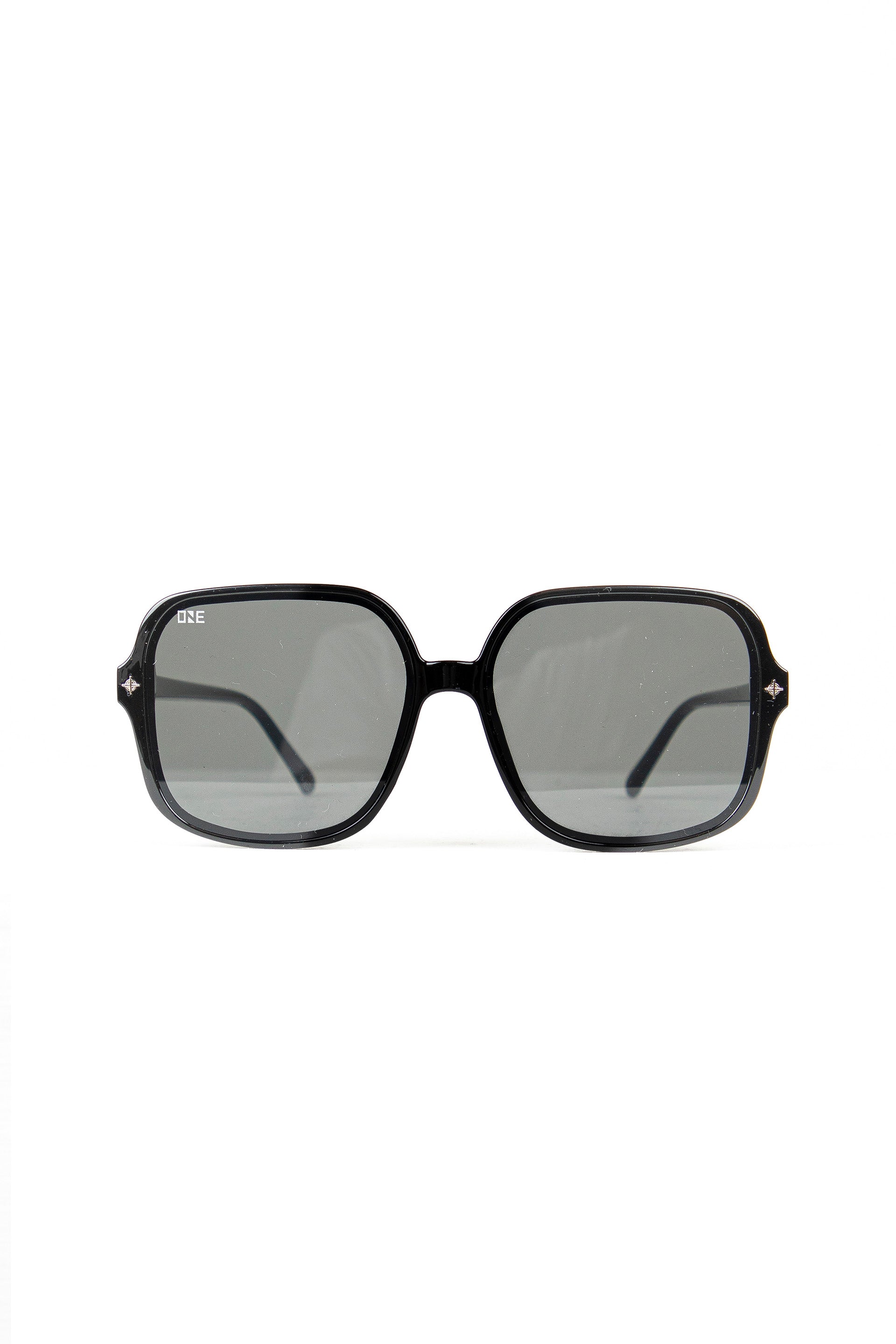 Square Glasses Black