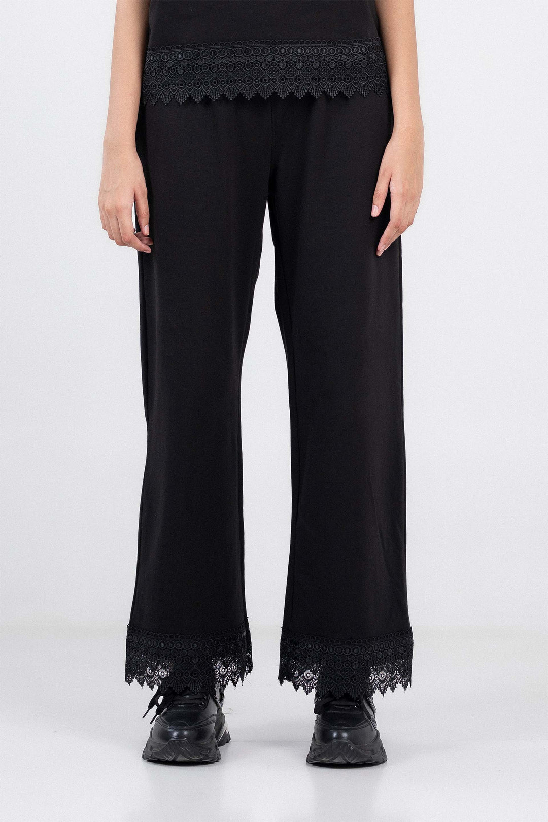 Wide Leg Lace Trousers