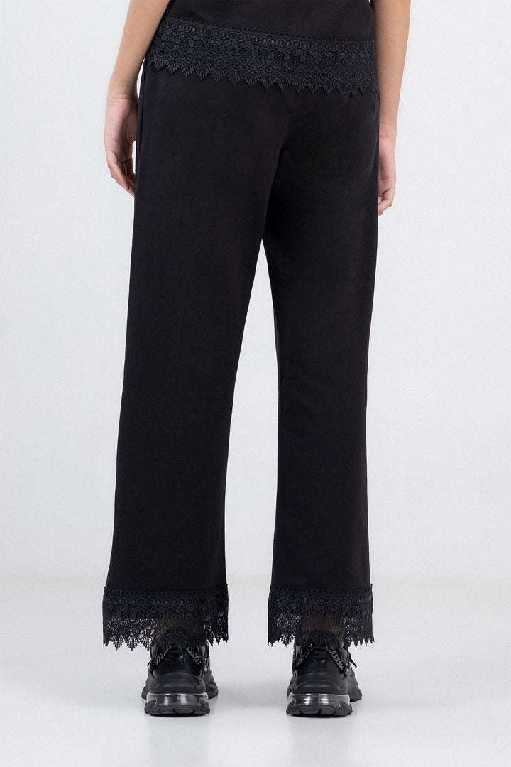 Wide Leg Lace Trousers