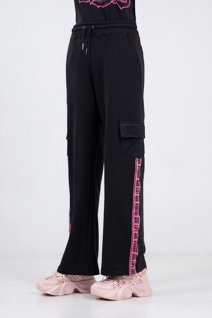 Wide Leg Cargo Trousers
