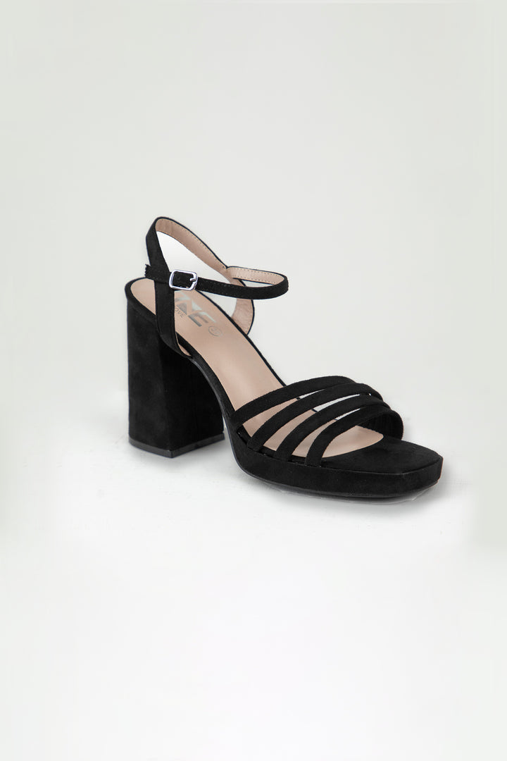 Suede Sandals Black