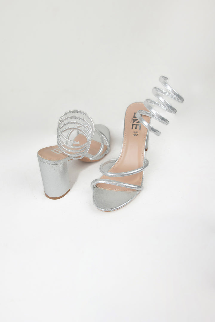 Spiral Sandals Silver