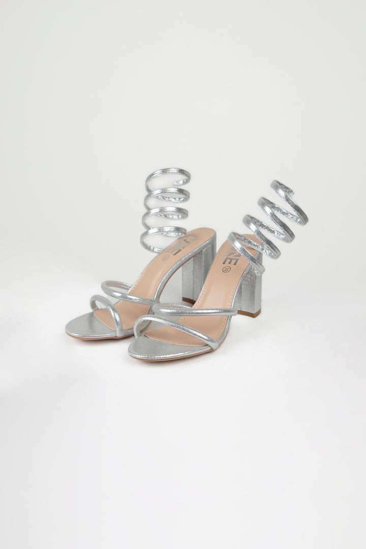 Spiral Sandals Silver