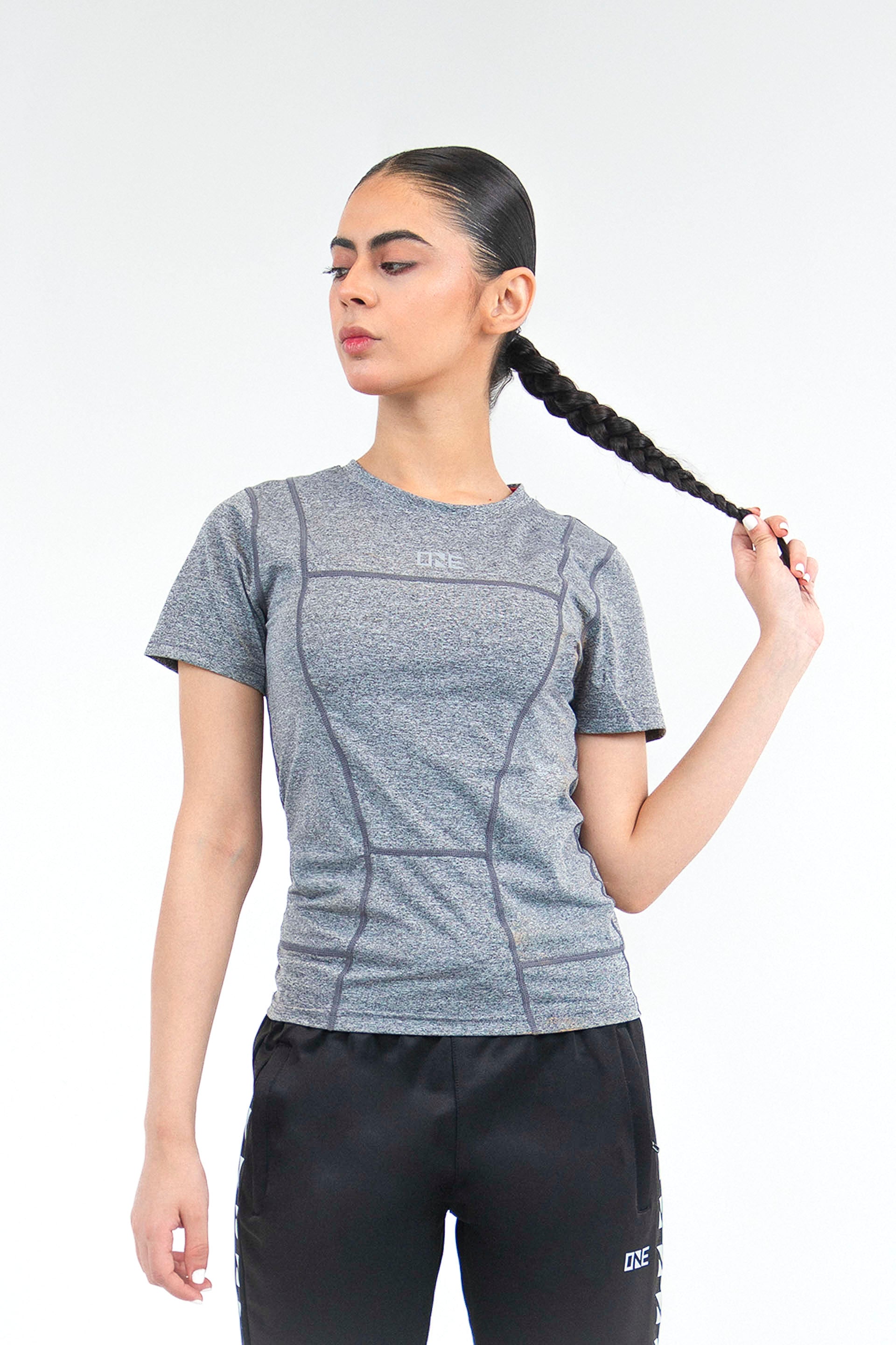 Fitted Tee Grey