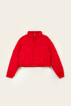 Cropped Puffer Red