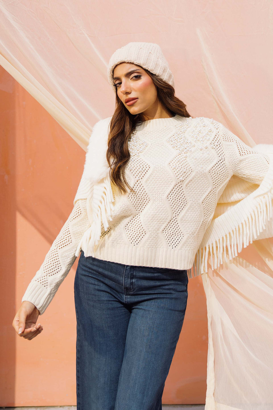 Pearl Embellished Sweater