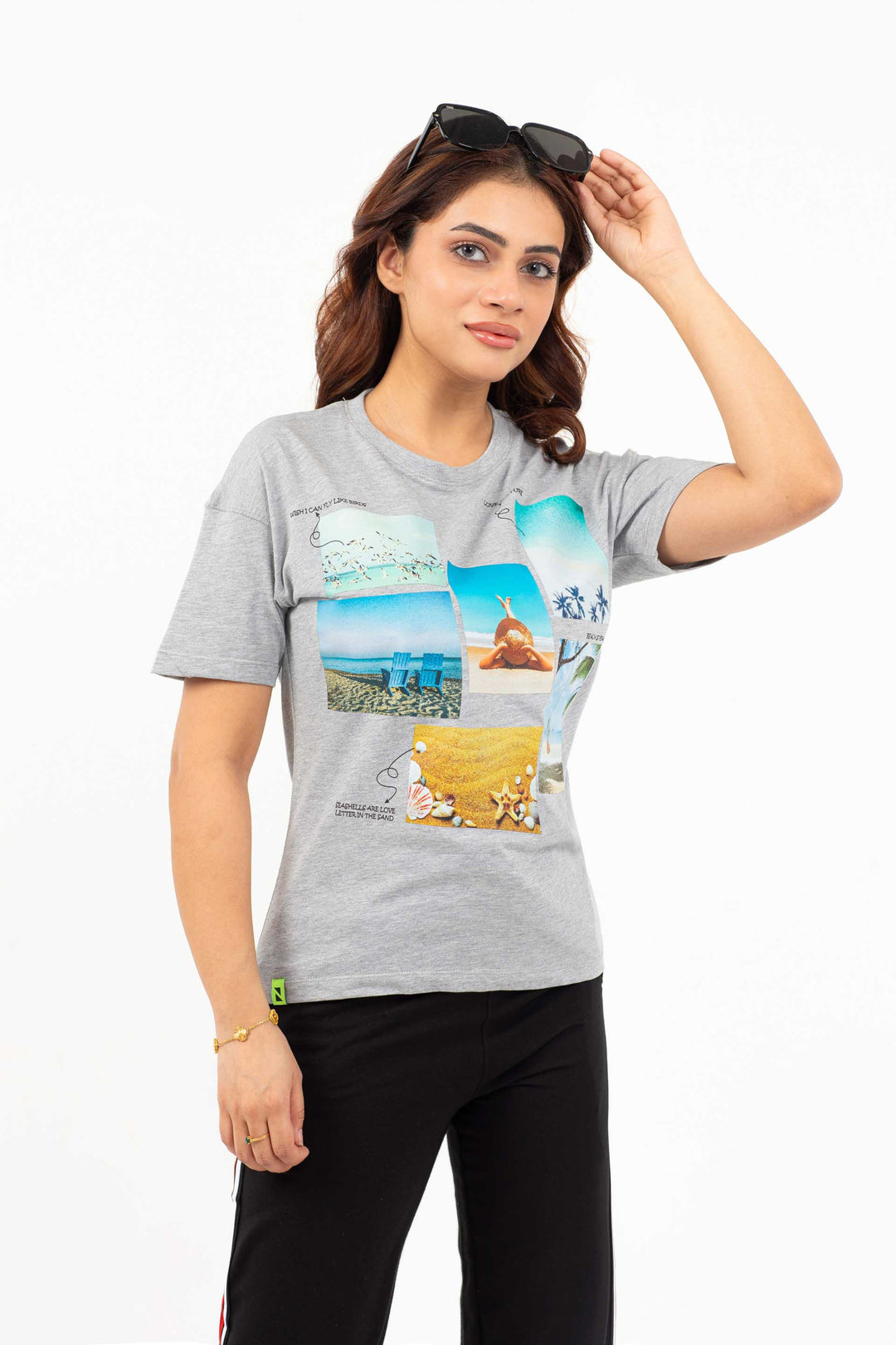 Beach Tee Grey