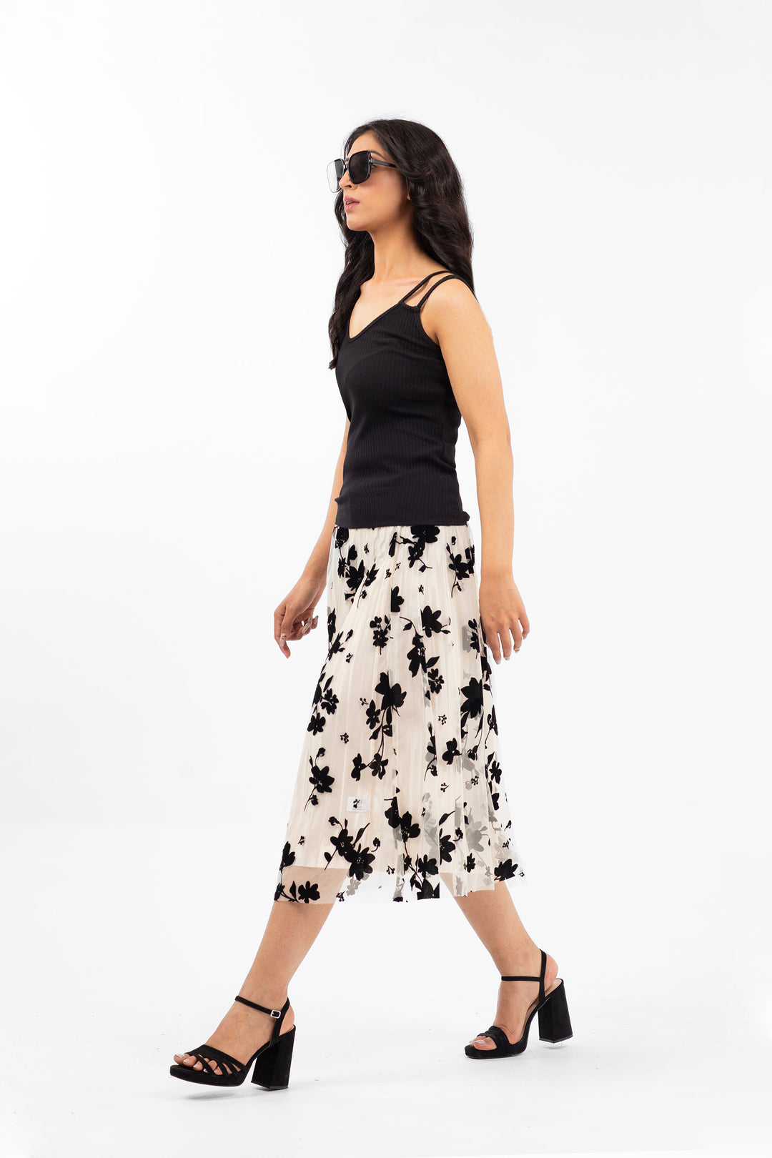 Asymmetrical Top Black