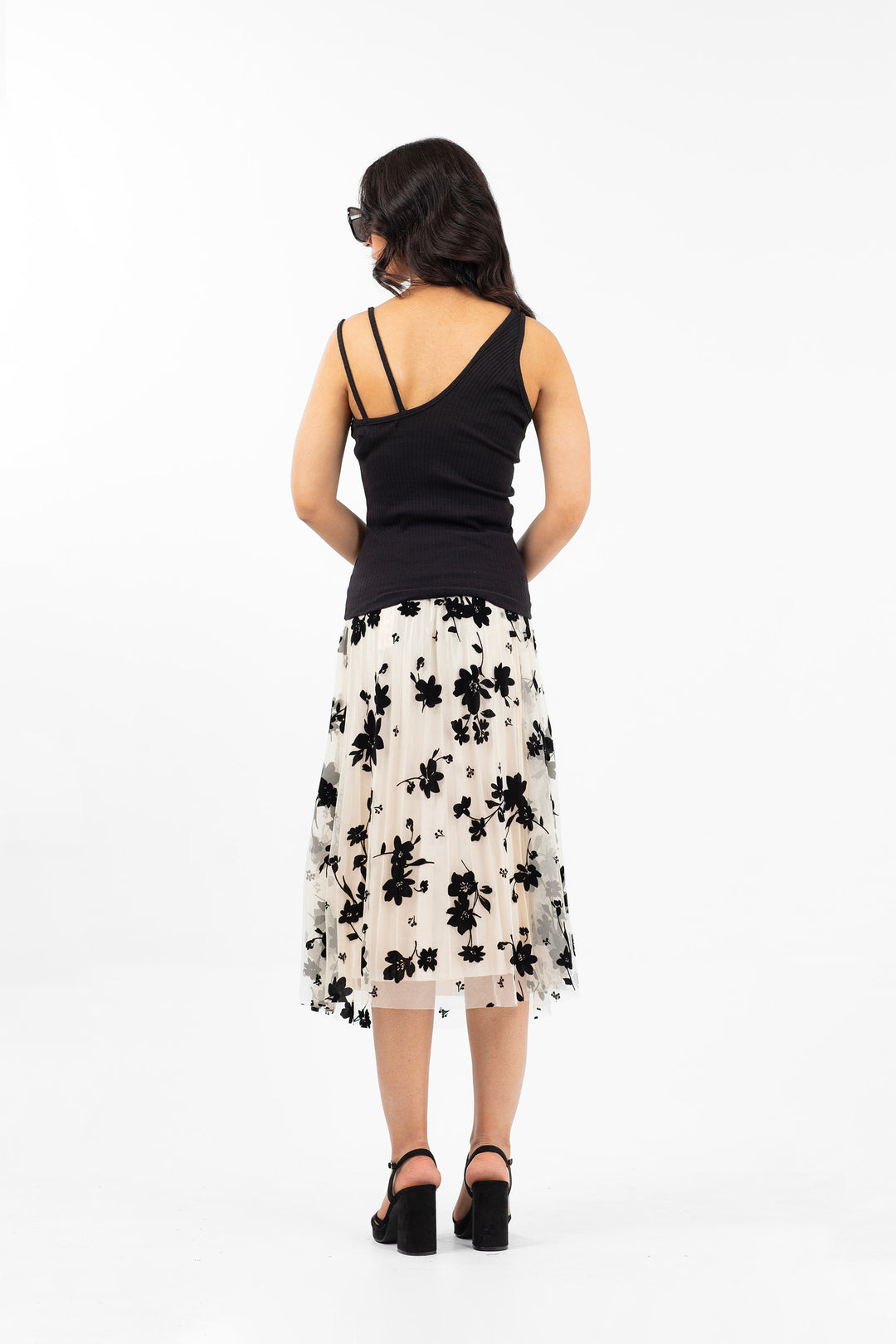 Asymmetrical Top Black