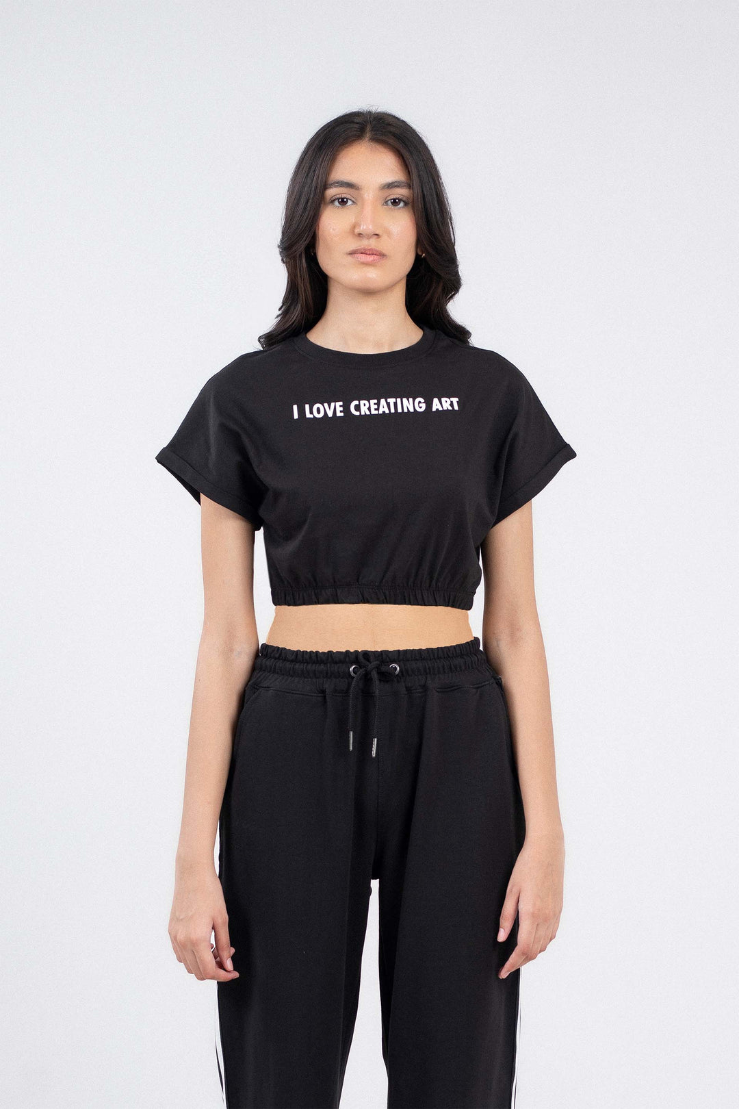 Cropped Statement Tee