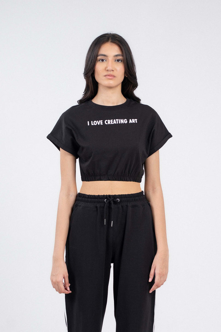 Cropped Statement Tee