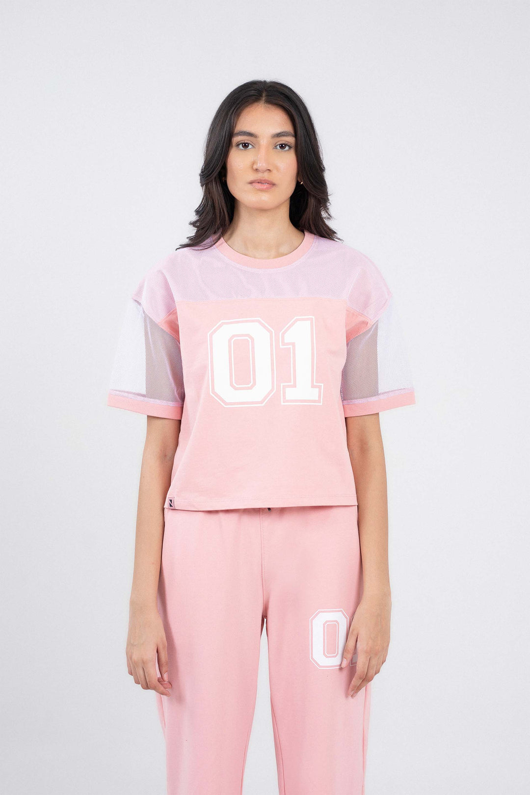 Cropped Paneled Tee