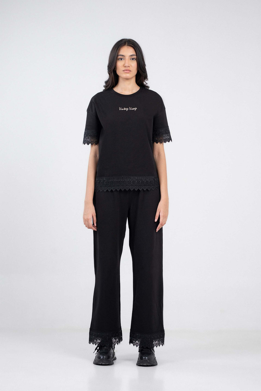 Embroidered Lace Tee