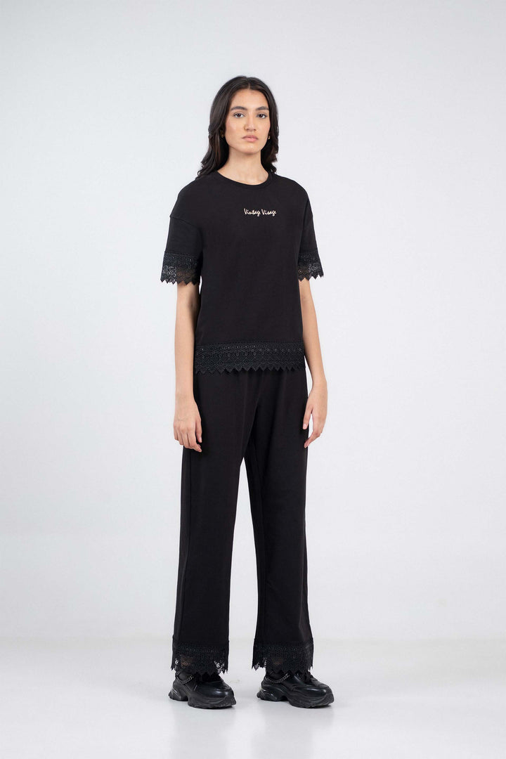 Embroidered Lace Tee