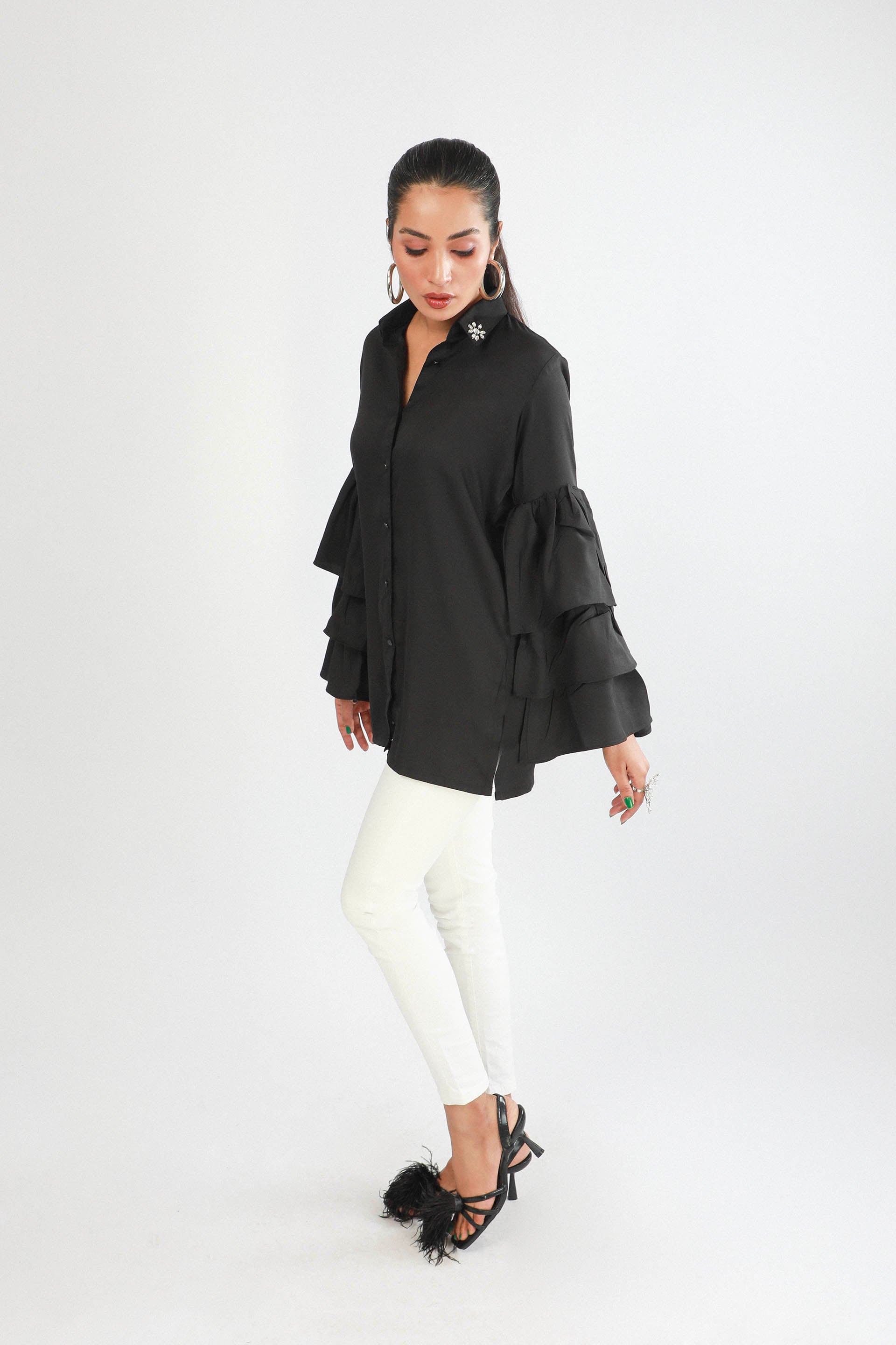 Flared Top Black