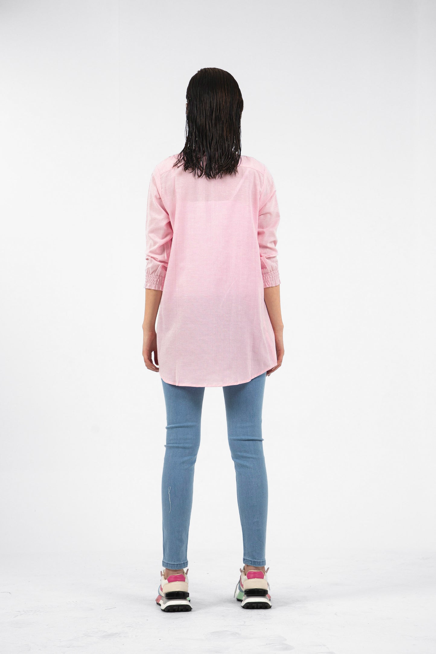 Pleated Shirt Pink
