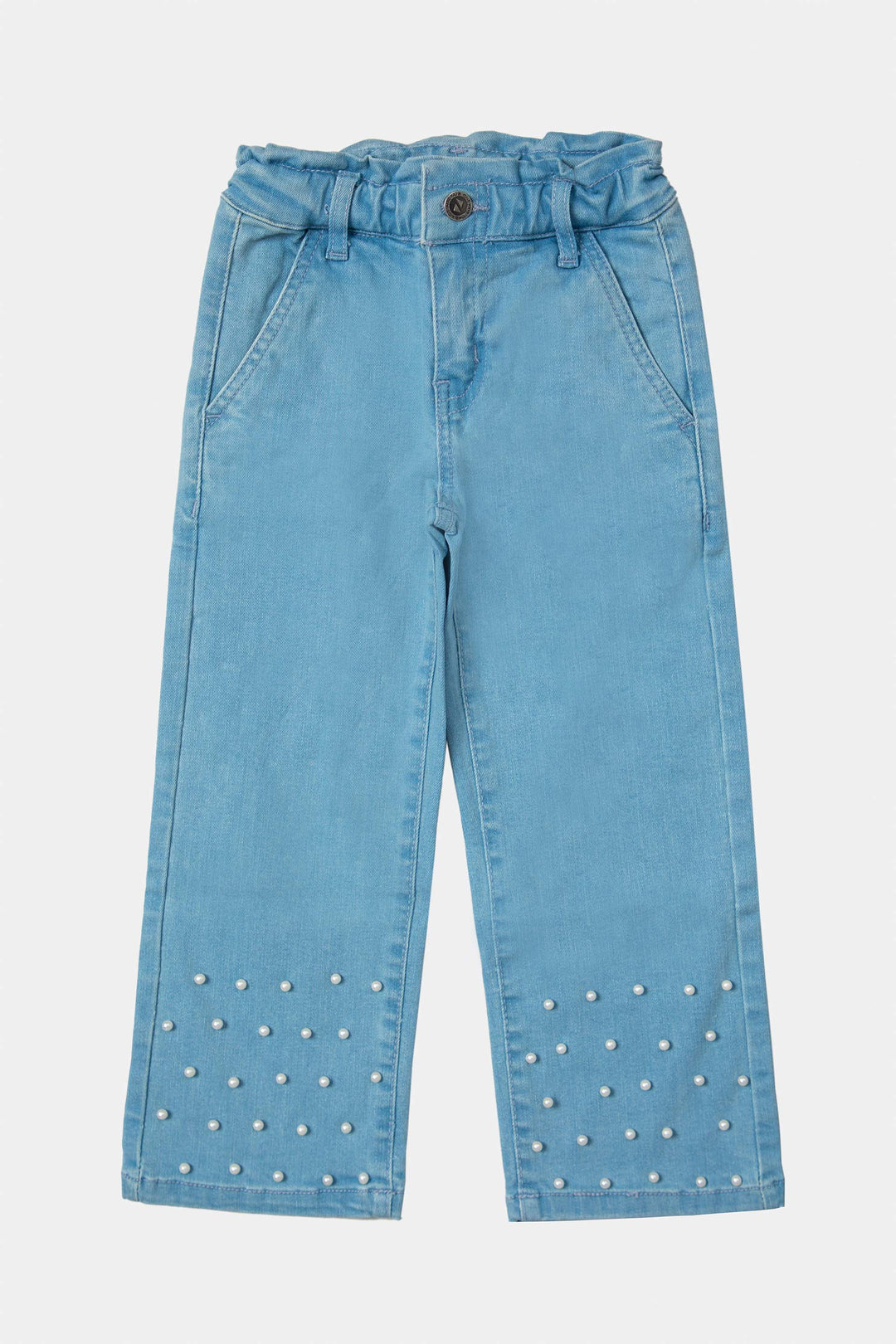 Embellished Straight Jeans