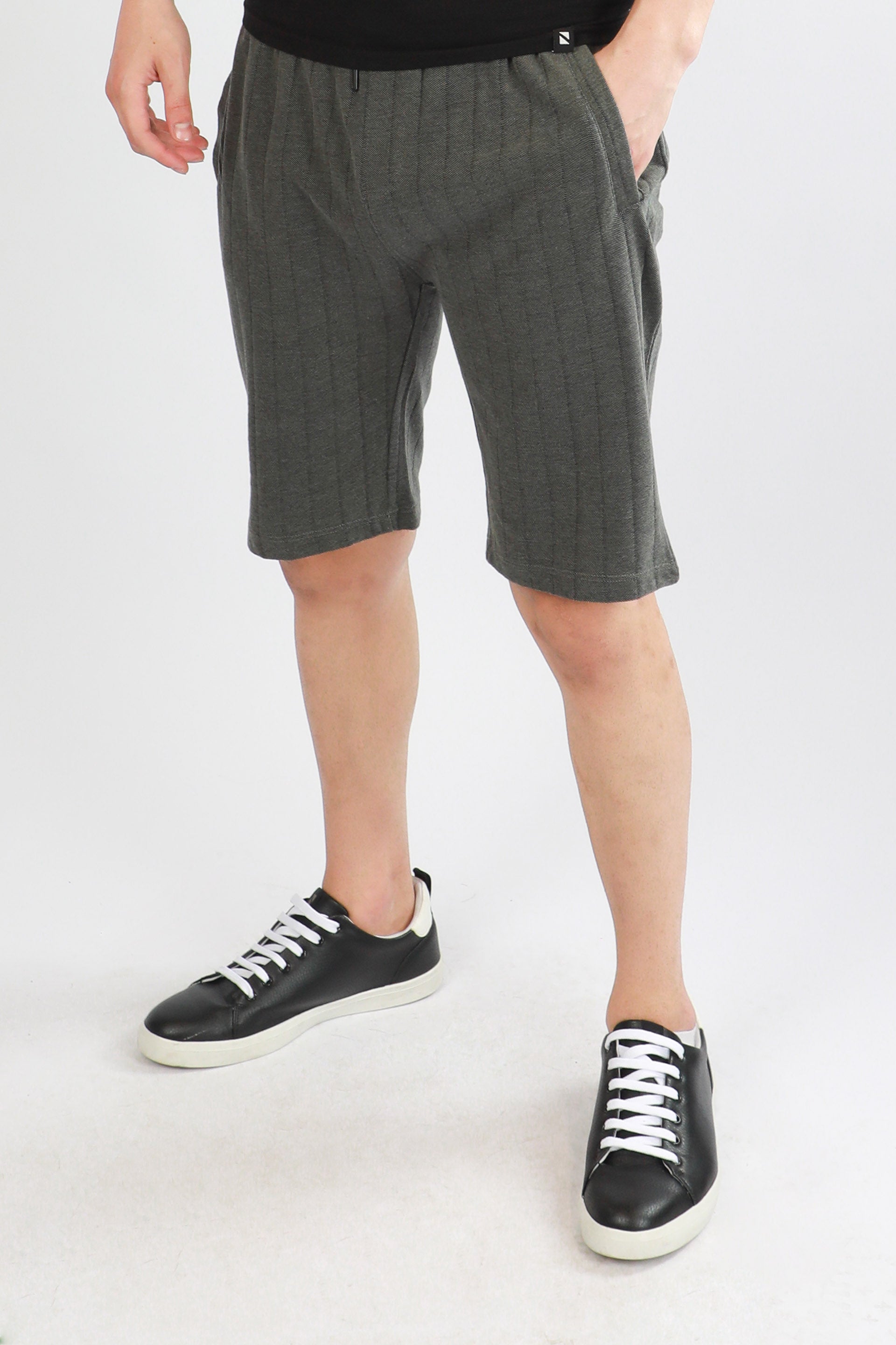 Textured Shorts Grey