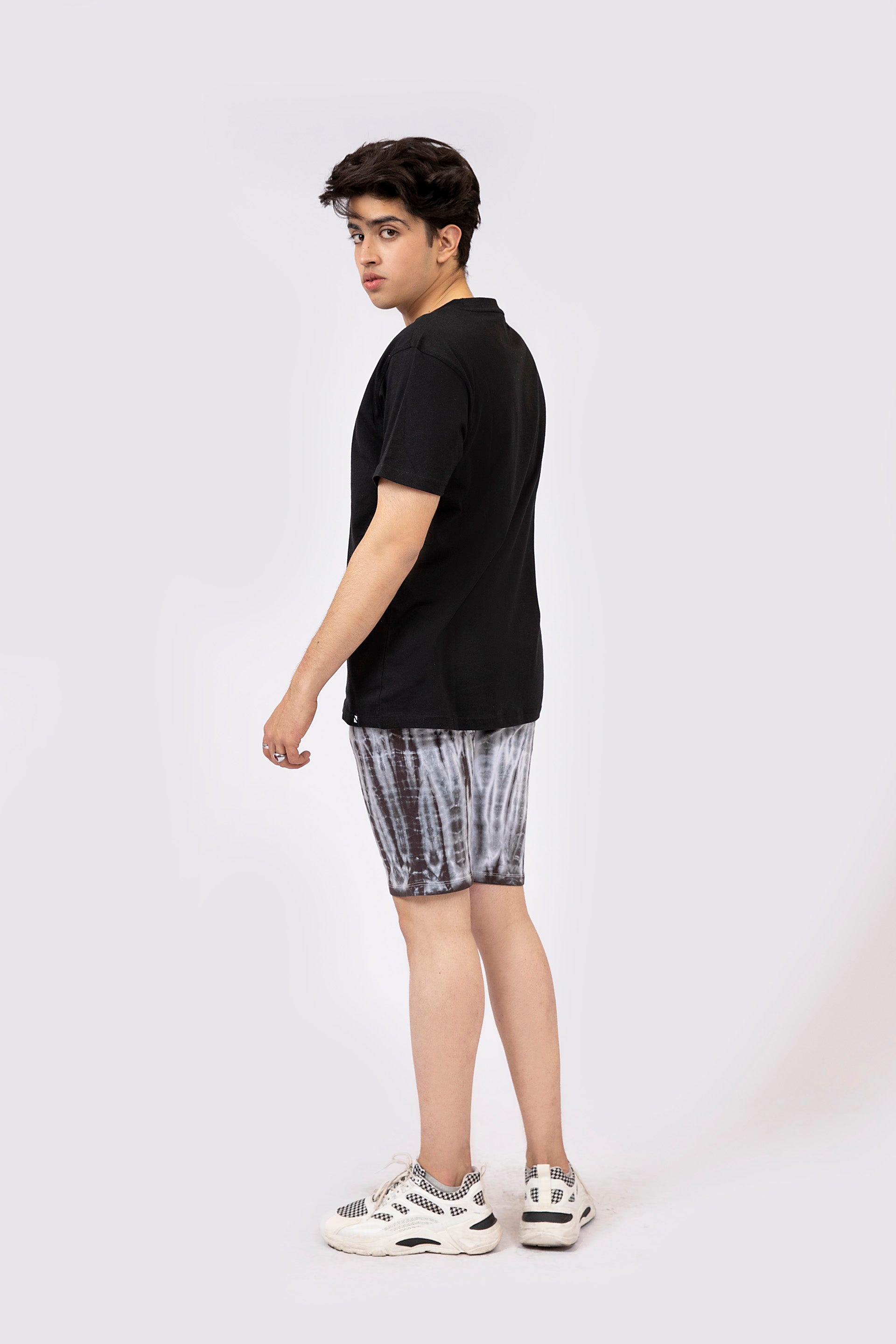 Tie Dye Shorts White