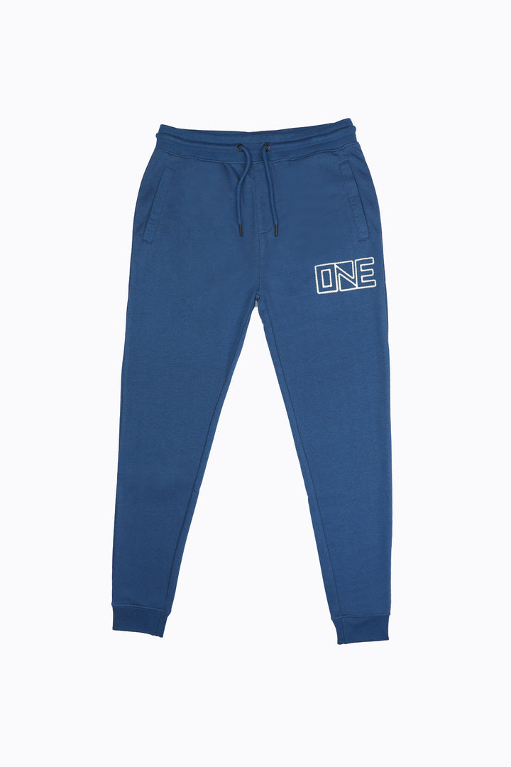 Graphic Track Pants Blue