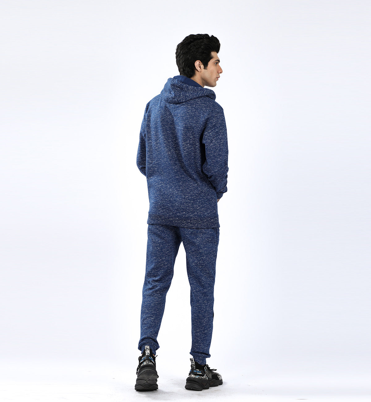 Textured Hoodie Navy