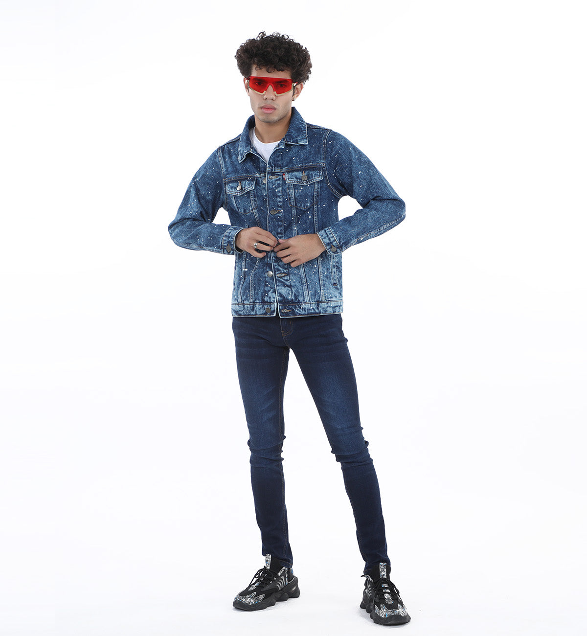 Splatter Jacket Blue