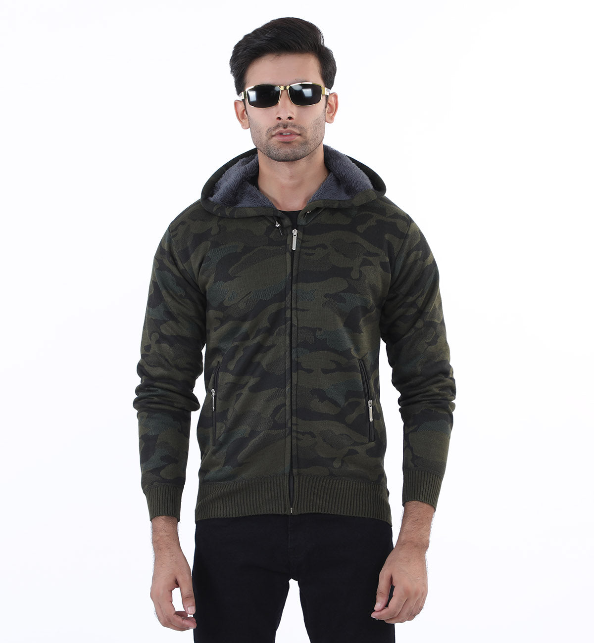 Hooded Sweater Green