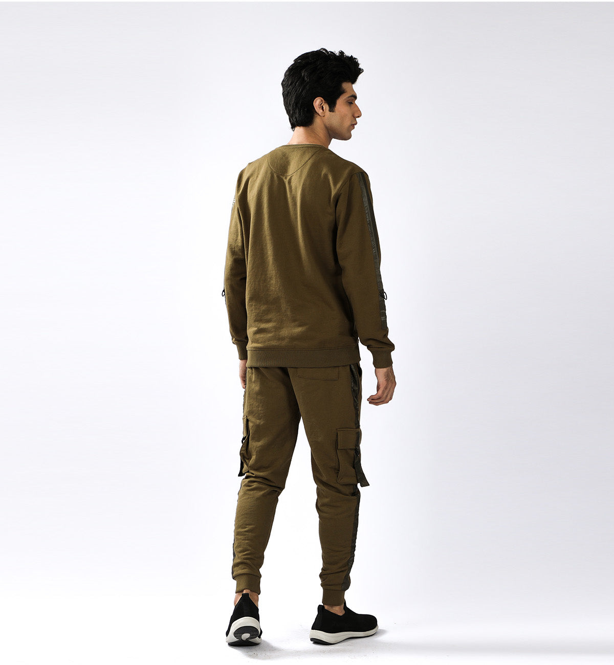 Pocketed Sweatshirt Olive