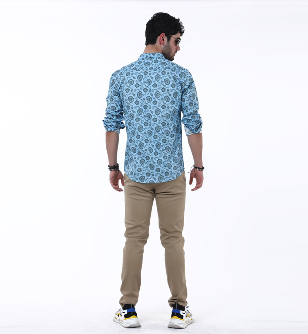 Floral Shirt Blue (7457256145047)