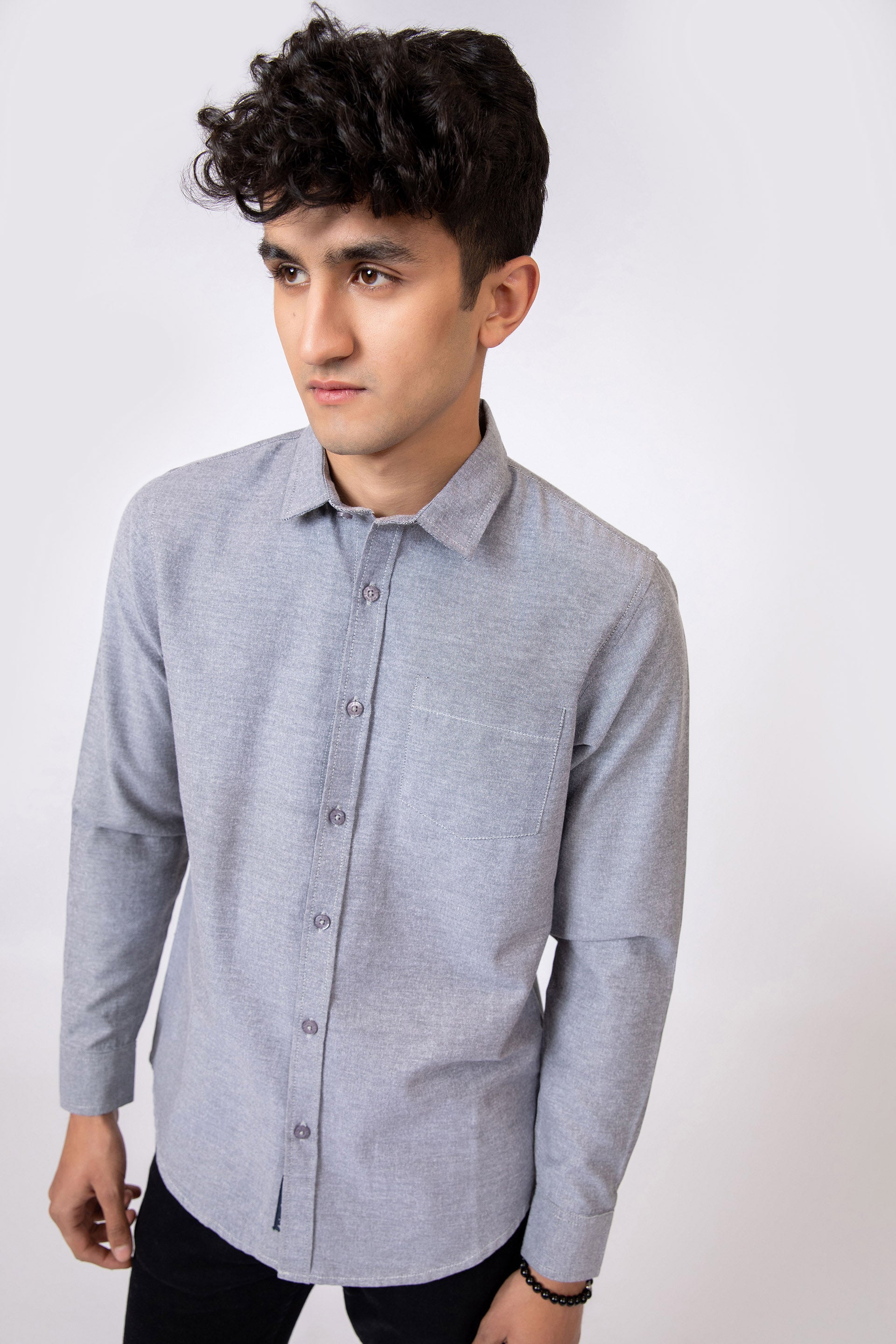 Solid Shirt Grey