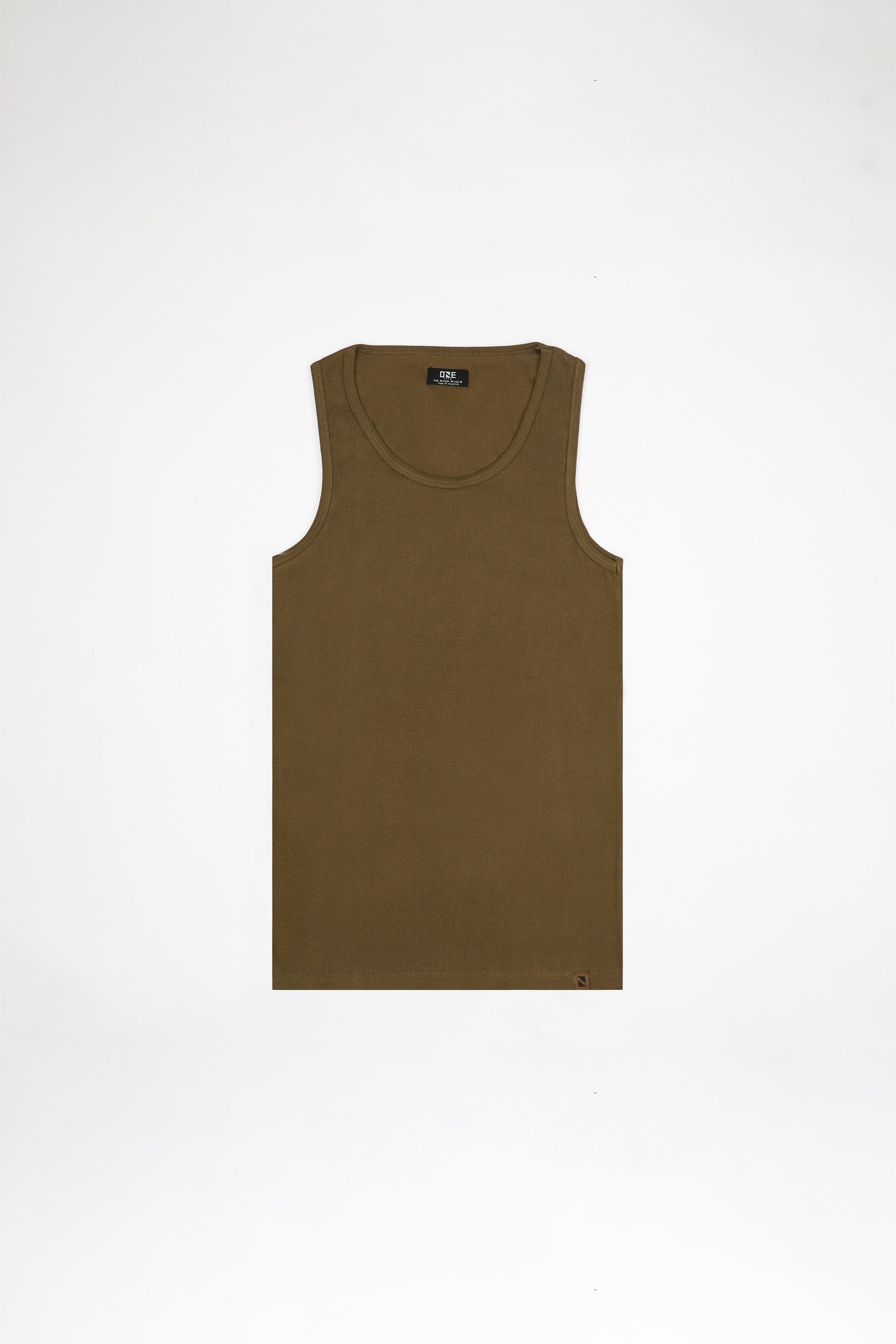 Rib Tank Top Olive