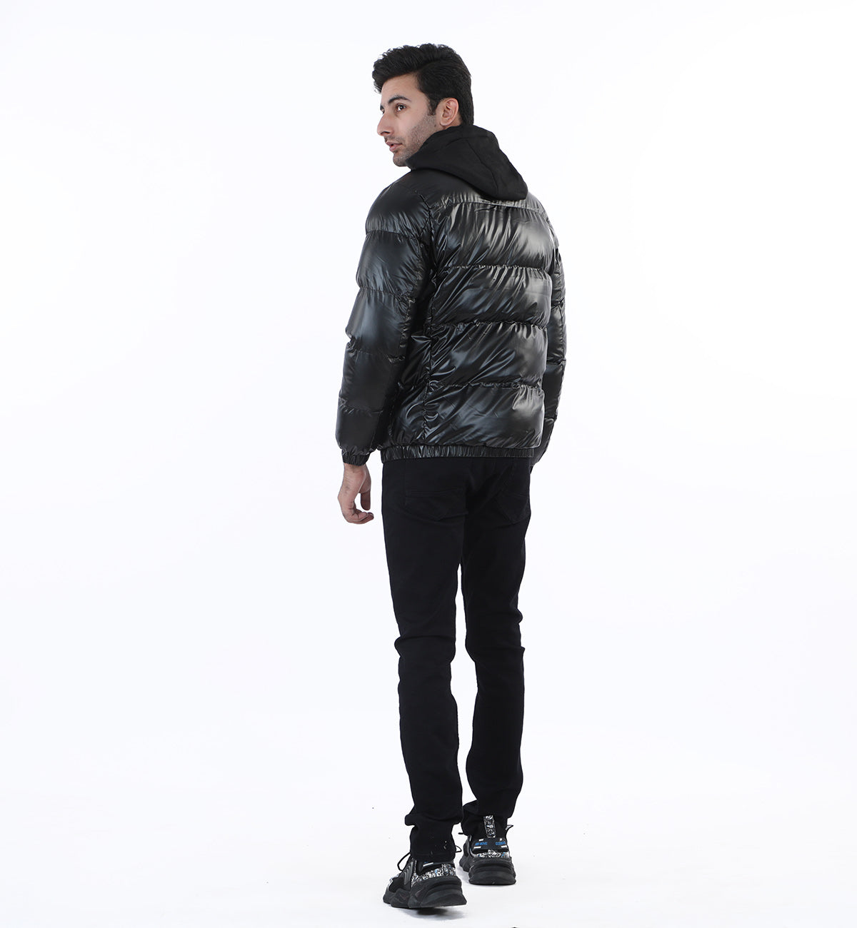 Convertible Puffer Jacket Black