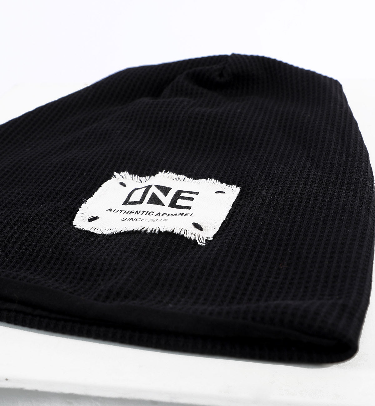 Patched Beenie Black