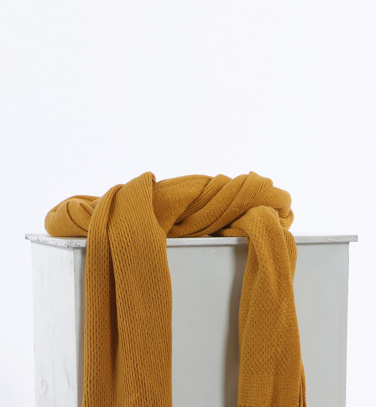 Textured Scarf Mustard