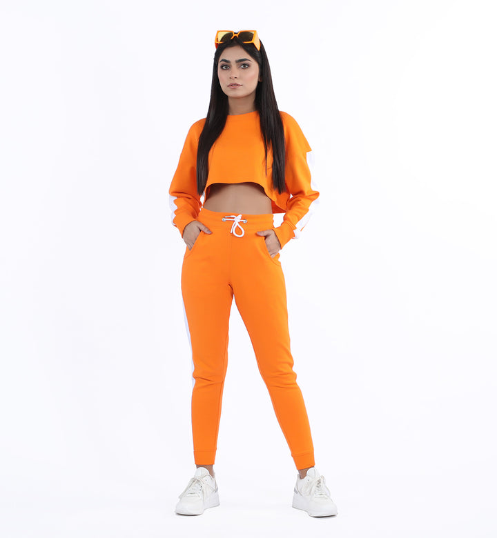Contrasting Pants Orange