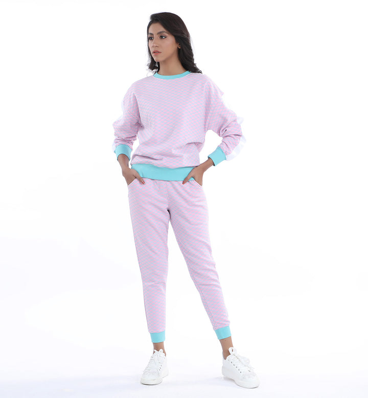 Printed Trackpants Pink